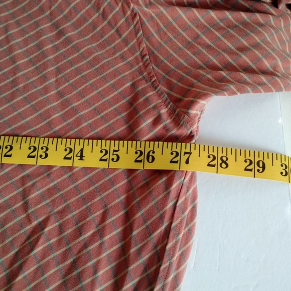 VERY TALL XL Men INDIGO PALMS Rusty brick Burnt orange-brown color Dress shirt - Picture 3 of 8